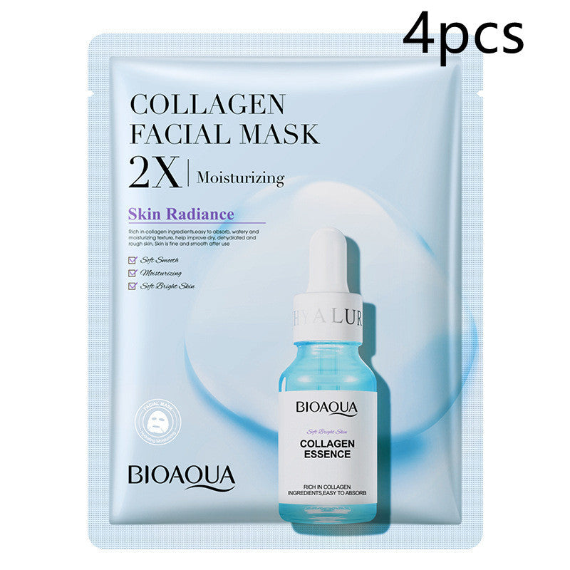 Collagen Face Mask
- Moisturizing Firming Face Sheet Mask Hyaluronic Acid Facial Masks Beauty Skin.