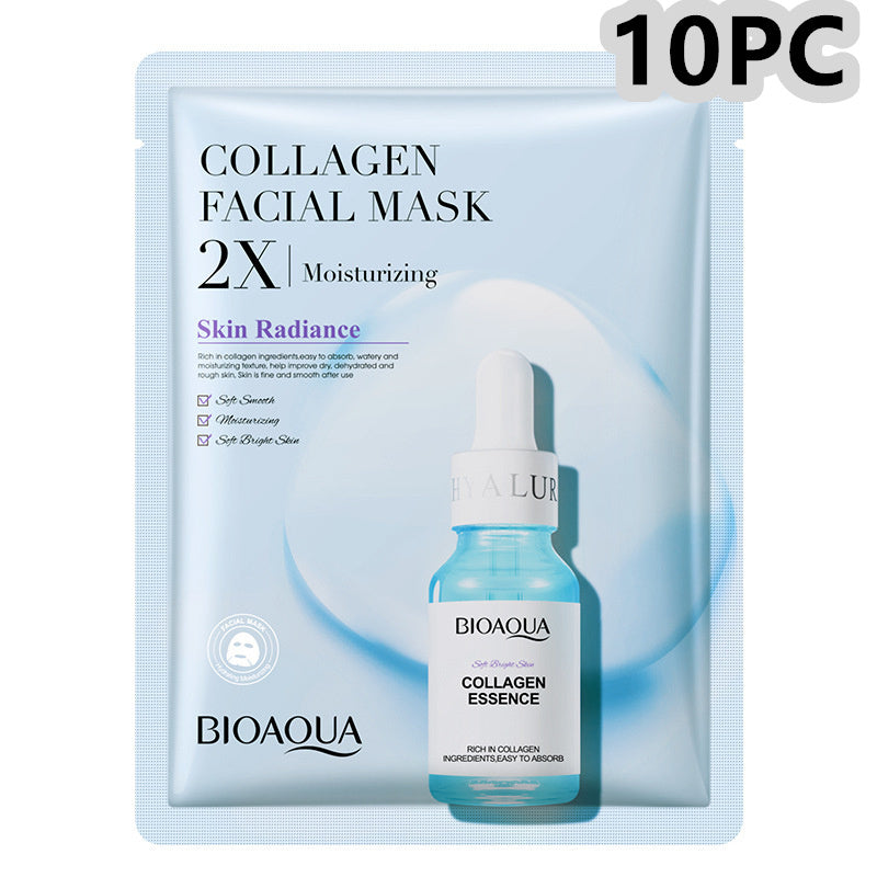Collagen Face Mask
- Moisturizing Firming Face Sheet Mask Hyaluronic Acid Facial Masks Beauty Skin.