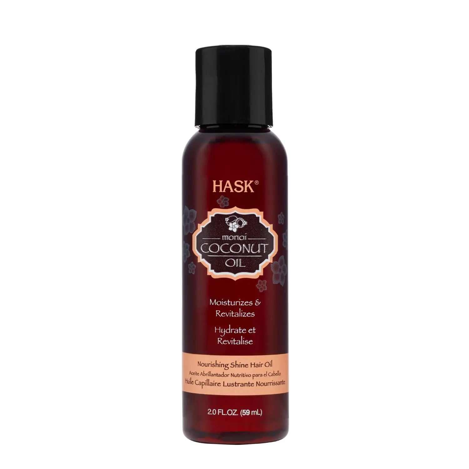 HASK Coconut Nourishing Shine Oil for all hair types color safe gluten-free sulfate-free paraben-free cruelty-free - 2 Fl oz Hair Oil