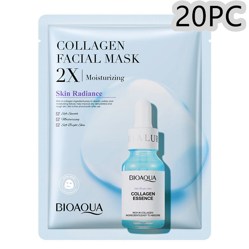 Collagen Face Mask
- Moisturizing Firming Face Sheet Mask Hyaluronic Acid Facial Masks Beauty Skin.
