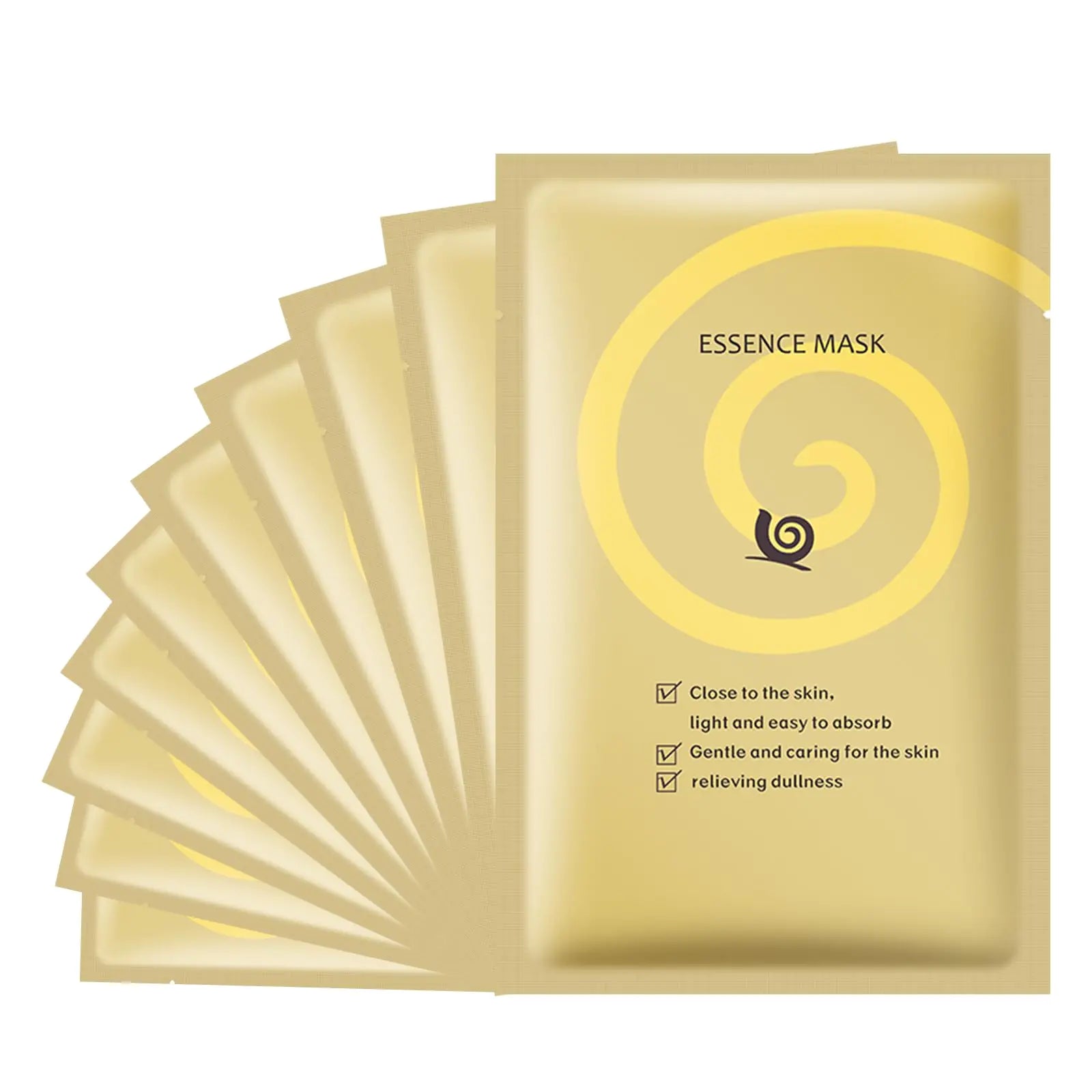 Snail Essence Face Masks Skincare for Women & Men 10 Packs Hydrating Facial Mask Sheets with Niacinamide Snail Face Sheet Mask for Moisturizing Hydration Face Mask Skin Care for All Skin Type
